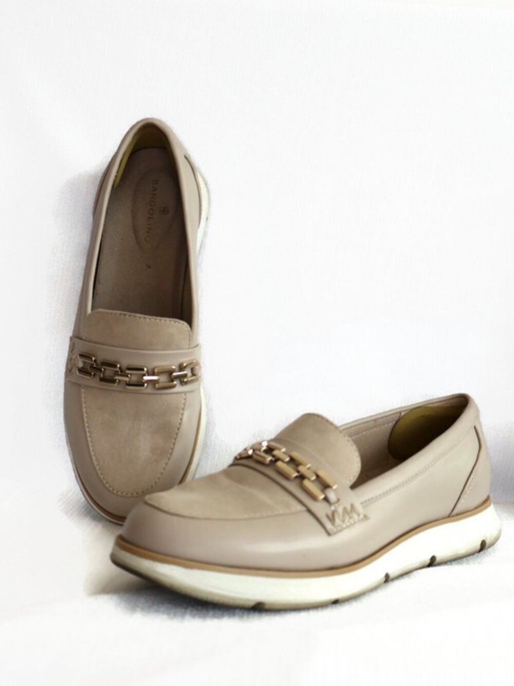 Size 7 Loafers - Bandolino - Chunky Shoes with Gold Hardware